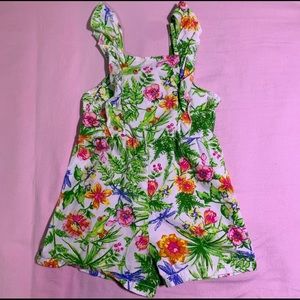 Girls Floral Romper